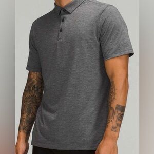 Lululemon‎ Evolution Short Sleeve Polo** Gray SZ M (see measure)